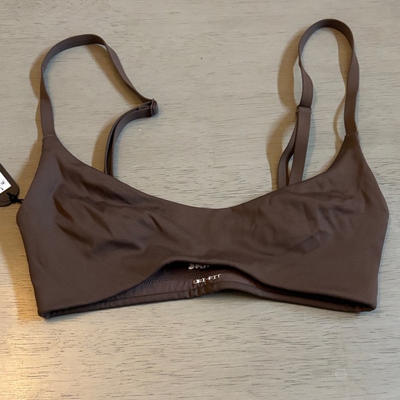 SKIMS Nike Matte Brown Micro Scoop Bra - Picture 3 of 4